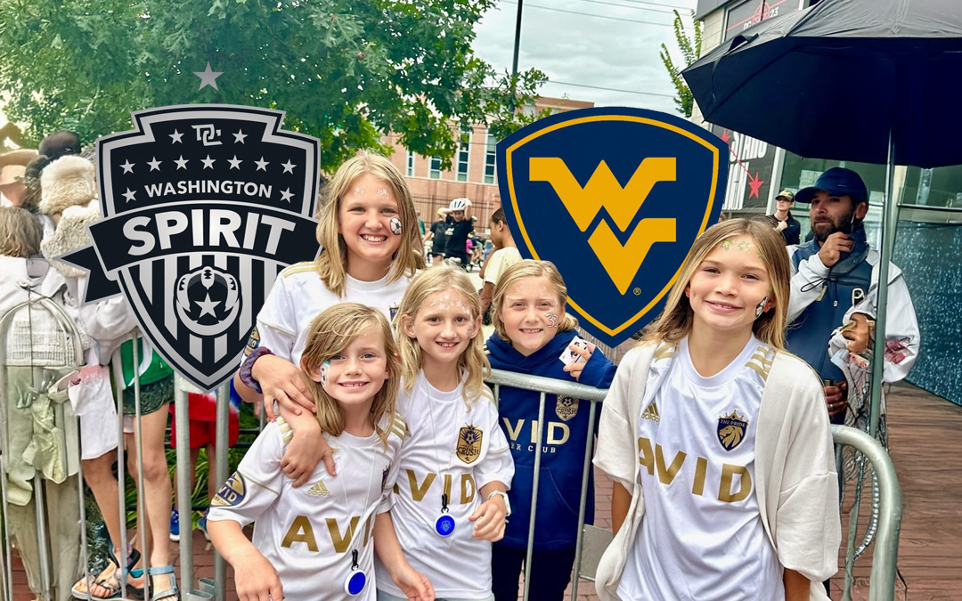 AVID girls at a Washington Spirit match